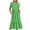 Green-B, variant on Penkiiy Women's Summer Casual Short Sleeve Crewneck Swing Dress Flowy Tiered Maxi Beach Dress with Pockets 2XL Brown