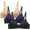 Black, variant on XMMSWDLA Womens Seamless Bra No Underwire Comfort Push Up Bras Soft Wireless Bralette Full Coverage Sport Everyday Bra Sports Bras No Underwire Bras for Women