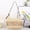 Beige, variant on Women's Stylish Shoulder Bag Woven Tote Handbag for Daily Commute Beach Adjustable Strap Zipper Closure