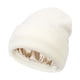 thumbnail image 1 of Gorro de invierno para mujer, suave, elegante, informal, ligero, , gorro de punto de otoño para al aire libre, senderismo, patinaje, Blanco Soledad Gorro de invierno, 1 of 9