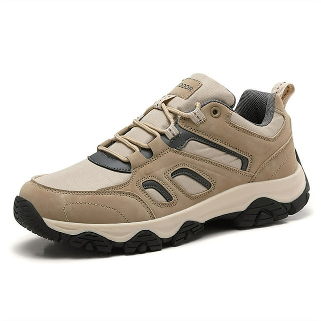 WEAIXIMIUNG Chaussures de Sport pour Hommes Taille 13W Chaussures de Mode pour Hommes à Lacets en Cuir Chaussures Décontractées Confortables de Randonnée Chaussures
