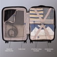 thumbnail image 4 of 3-Piece Hardside Luggage Set. Suitcase Set with wheels: Carry On Luggage and two packing cubes, 4 of 10