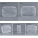 thumbnail image 3 of 5 Pack Clear Zippered Toiletry Carry Pouch Toiletry Bag Portable Makeup Bag, 3 of 5