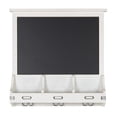 thumbnail image 2 of Kate and Laurel Stallard Decorative Rustic Wood Home Organizer with Chalkboard, Pockets, and Key Hooks, White, 2 of 4