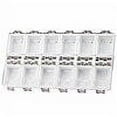 thumbnail image 4 of serony 12 Grids Manicure Tool Box Organizer PVC Nail Tool Storage Box DIY Nail Art Container, White Bottom, 4 of 6