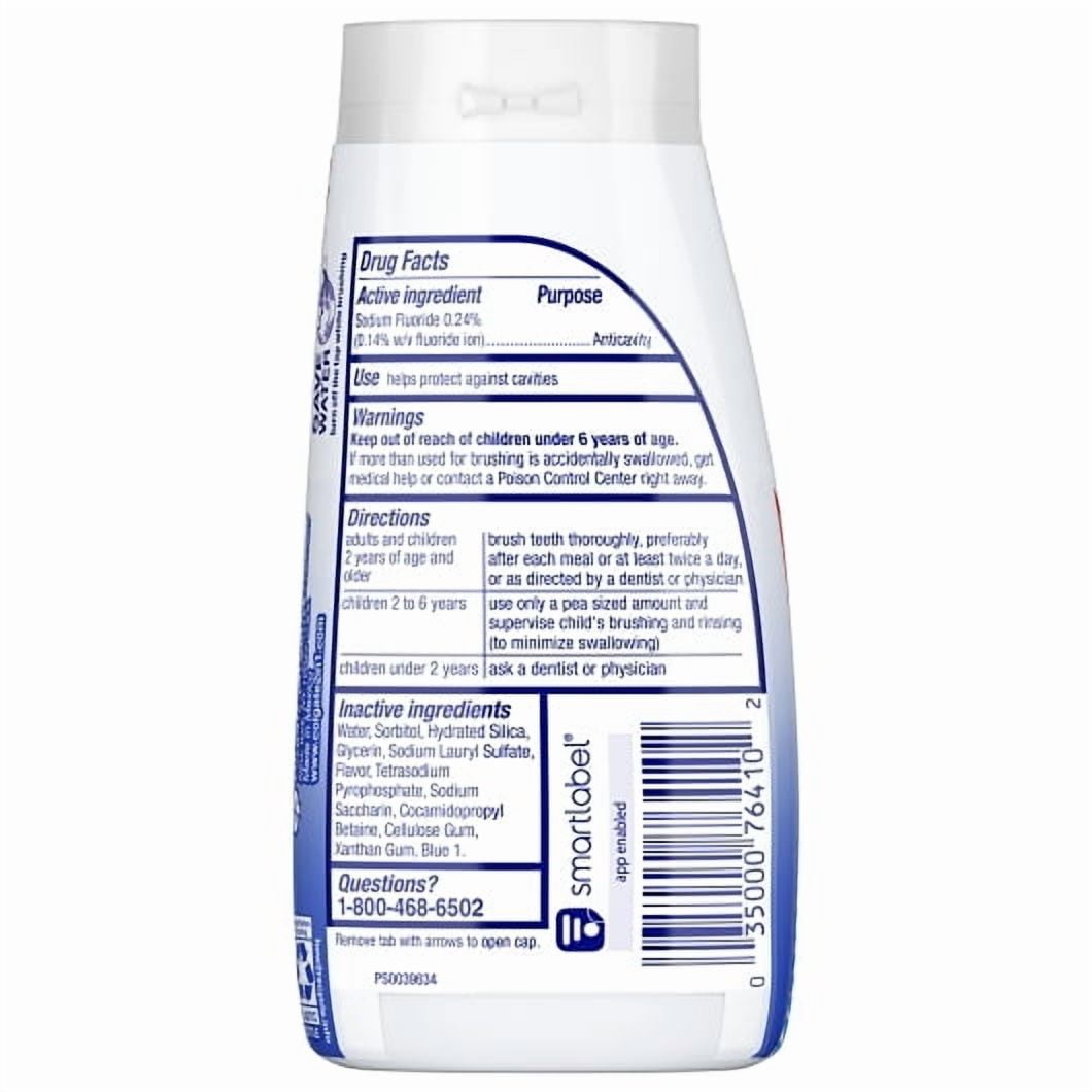 Colgate Whitening Gel Toothpaste, Icy Blast Mint, 4.6 oz, 4 Pack