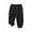 Black, variant on Back to School Boys Linen Pants Summer Casual Summer Boys' Pants Cotton Linen Strap Print Mosquito Proof Pants
