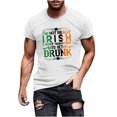 thumbnail image 2 of DDAPJ pyju Mens Short Sleeve T-shirts 2025 St. Patrick's Day Irish Shamrock Printed Round Neck Tee Tops Summer Casual Workout Graphic Tees Flash Sale of Today Z-White L, 2 of 5