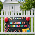 thumbnail image 4 of Welcome Kindergarten Classroom Backdrop Decoration Banner Sign Children Party Celebration Event Background Vivid Fun School Photo Prop, 4 of 4