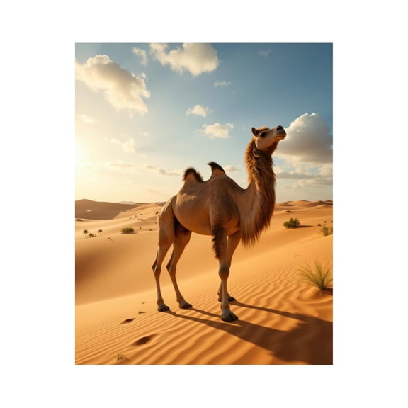 Paint by Numbers Kit for Adults, Camel Desert Sunset Sand Dunes Paint by Numbers, Easy Paint by Numbers Kit for Adults Beginner, DIY Adult Paint by Number Kits on Canvas, 12x16in Home Decor