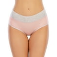 thumbnail image 6 of Womens' Comfort Cotton Briefs Firm Tummy Control Underwear Panty High Waist Cotton Boyshorts 4-Pack, 6 of 7