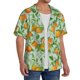 thumbnail image 2 of Fotbe Tangerine Camisa Estampada de Manga Corta para Hombre, Casual de Verano, Estilo Playero, Sin Arrugas-Small, 2 of 5