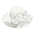 thumbnail image 3 of Cheers.US Kentcky Derby Hats for Women Organza Church Floppy Hat Tea Party Fascinators, 3 of 3