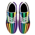 thumbnail image 2 of Unisex Rainbow Sneakers, LGBT Shoes for Men Women Lightweight Breathable Running Shoes White Size 3.5, 2 of 7