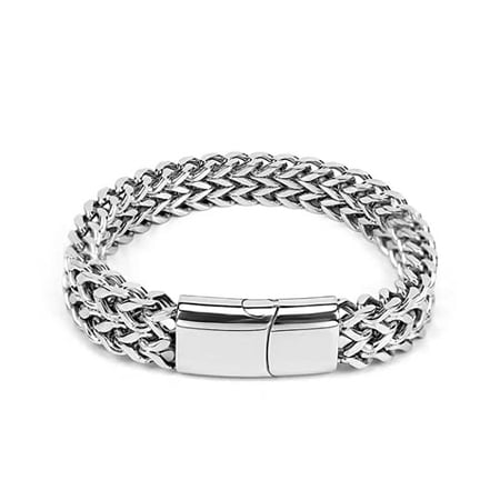 Men s bracelet Kihei bracelet width 12mm Bracelet chain Stainless steel thick Allergy-friendly hip hop accessories Men s gift Magnetic bracelet Couple gift Graduation gift Men s and women s bracelets - Men s bracelet Kihei bracelet width 12mm Bracelet chain Stainless steel thick Allergy-friendly hip hop accessories Men s gift Magnetic bracelet Couple gift Graduation gift Men s and women s bracelets -