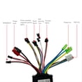 thumbnail image 3 of Bike Motor Controller Kit, 3 Modes Controller Protect The Internal Circuit Heat Dissipation DC 24V 36V 48V Scooter Controller Panel Kit  For Electric Scooter, 3 of 8