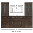 thumbnail image 5 of Crosley Furniture Stanton 3-Piece Sideboard And Glass Door Pantry Set in Coffee, 5 of 14