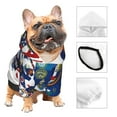 thumbnail image 3 of Cauagu The Map Of United States Pattern Winter Pet Hoodie Sweatshirts- Dog Hoodie Sweater with Leash Hole - Cute Dog Hoodie - Pet Clothes Puppy Cat Custume -Small, 3 of 8