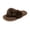 Coffee_002, variant on Women's Thick Faux Fur Cross Strap Platform Slide Slippers Soft Plush Lined Warm Indoor Outdoor Winter House Casual Walking Footwear Blue 5.5（EU-36）