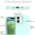 thumbnail image 3 of Entronix Silicone Case Compatible with iPhone 12 / 12 Pro, Protective Cover, Teal Blue, 3 of 6