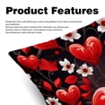 thumbnail image 2 of LOVE Decorative Pillows Covers Set of 2 - Unique Patterns, 16x16, 18x18, 20x20 Inches - Throw Pillow Covers for Home Decor, Bedroom, Living Room for Various Occasions, 2 of 6