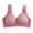 Pink, variant on QASIEATN Wireless Daisy Bras for Women Fashion Solid Full Coverage Push Up Bralette Bras Women's Underwear
