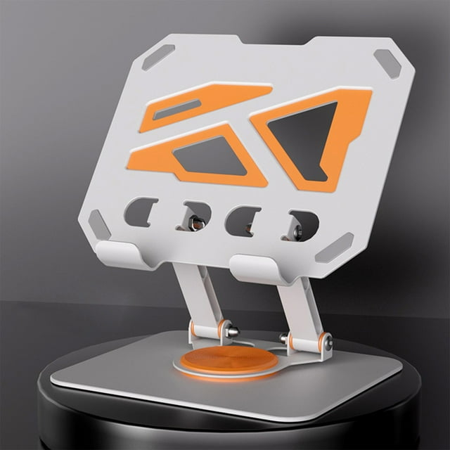 Binmer Tablet Stand All Metal 360 Degree Rotating Folding Desktop Height Increasing Heat Dissipation Tablet Support Bracket