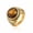 Gold color-A, variant on 14K Yellow Gold Natural Tiger Eye Rings for Men Women Gift Flower Shaped Antique Finger Ring Fashion Jewelry