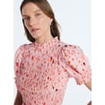 thumbnail image 3 of Scoop Women’s and Women's Plus Smocked Floral Mini Dress, Sizes XS-4X, 3 of 5