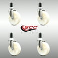 thumbnail image 2 of 5 Inch 316SS Nylon Wheel Swivel 1-5/8 Inch Expanding Stem Caster Set SCC, 2 of 2