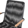thumbnail image 3 of Afuera Living Outdoor Rope Weave Club Chair in Black (Set of 2), 3 of 12
