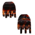 thumbnail image 4 of Clips de garra medianos clásicos para mujeres y niñas, paquete de 4, perfectos para levantar el cabello fácilmente, para todo tipo de cabello, plástico, negro y marrón, paquete de 4 (1 paquete) Ormromra CDWJ019, 4 of 7
