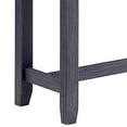 thumbnail image 4 of Eala 4 Piece Counter Height Table and Stool Set Blue Wood Gray Fabric, 4 of 5