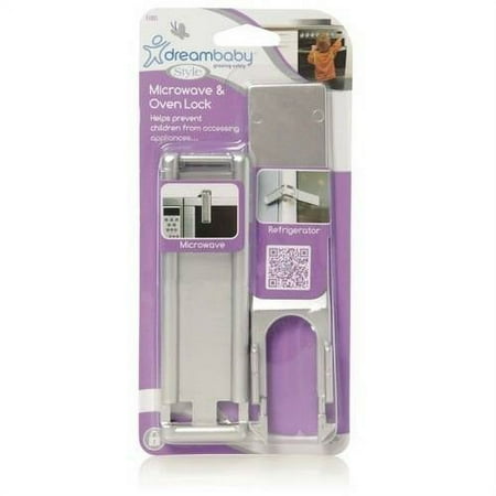 Dreambaby Style Microwave Oven / Appliance Child Safety Door Latch Lock - Silver