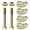Color plating, variant on Precisions Alignment Hardware Automotive Repair Tool easy installs Caster Adjusting for Optimized Tire Contact & Handlin