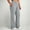 Blue plus size straight leg pants a1, variant on Women Plus Size Straight Leg Pants High Waisted with Pockets Solid Casual Long Lounge Trousers Travel Beach, Khaki 2XL