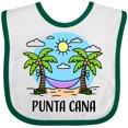 thumbnail image 3 of Inktastic Summer Vacation in Punta Cana Boys or Girls Baby Bib, 3 of 4