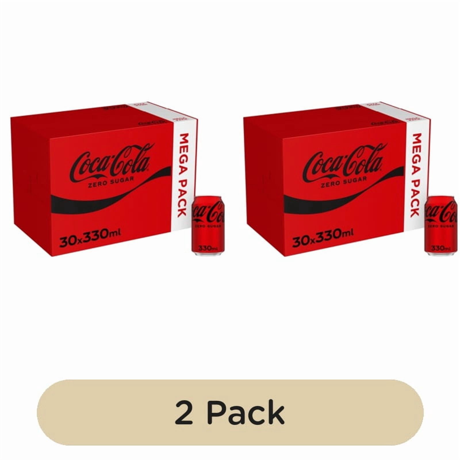 Coca-Cola Zero Sugar 30 x 330ml, British Import (Pack of 2)