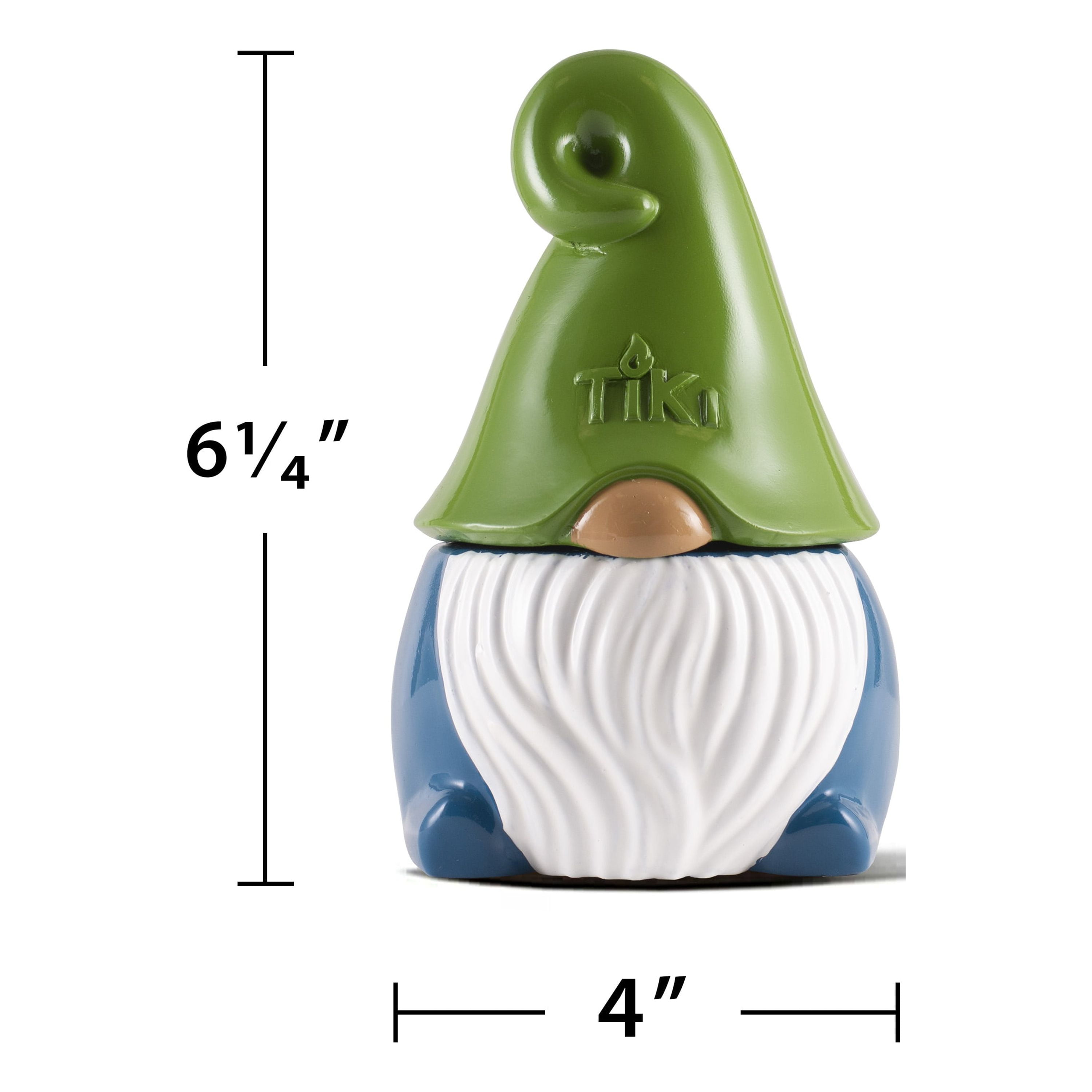(2 pack) TIKI Brand 6.25 Inch Table Torch Gnome Friend Blue