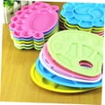 thumbnail image 4 of OUNONA 10Pcs Plastic Palettes for Painting with Color Mixing and Storage Function, 4 of 8