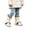 White, variant on Otqutp Cute Cartoon Dog Kids Rain Boots Toddler Waterproof Rubber Mid Calf Rain Shoes Non Slip Thick Sole Water Shoes for Boys Girls
