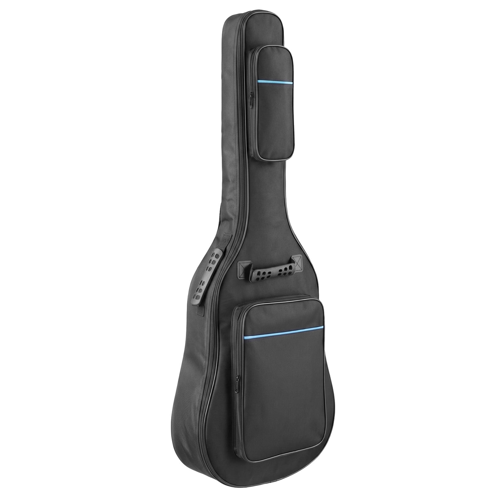 41 Inch 600D Oxford Cloth Acoustic Guitar Bag Black With Blue Line