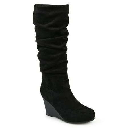 

Journee Womens Haze Wide Calf Wedge Knee High Boots