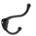 thumbnail image 1 of Solid Brass Coat & Hat Hook, Matte Black, 1 of 1