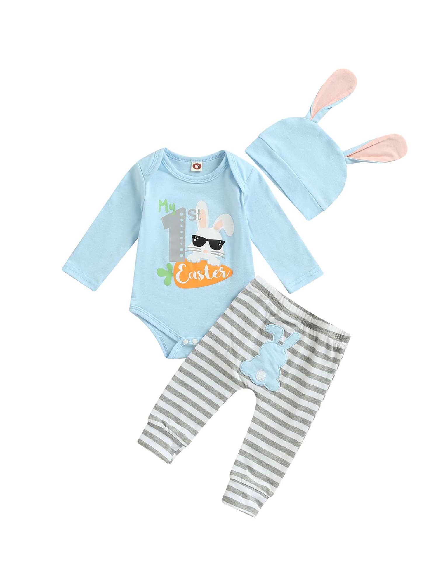 Toddler Infant Girls Outfits Panda Coat Striped Pants Kids Clothes Set 2pcs 