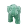 thumbnail image 2 of LYUMO Carved Healing Crystal Elephant Figurine Statue Natural Jade 2 inch Home Decor Furnishing Article (Green Aventurine), 2 of 8