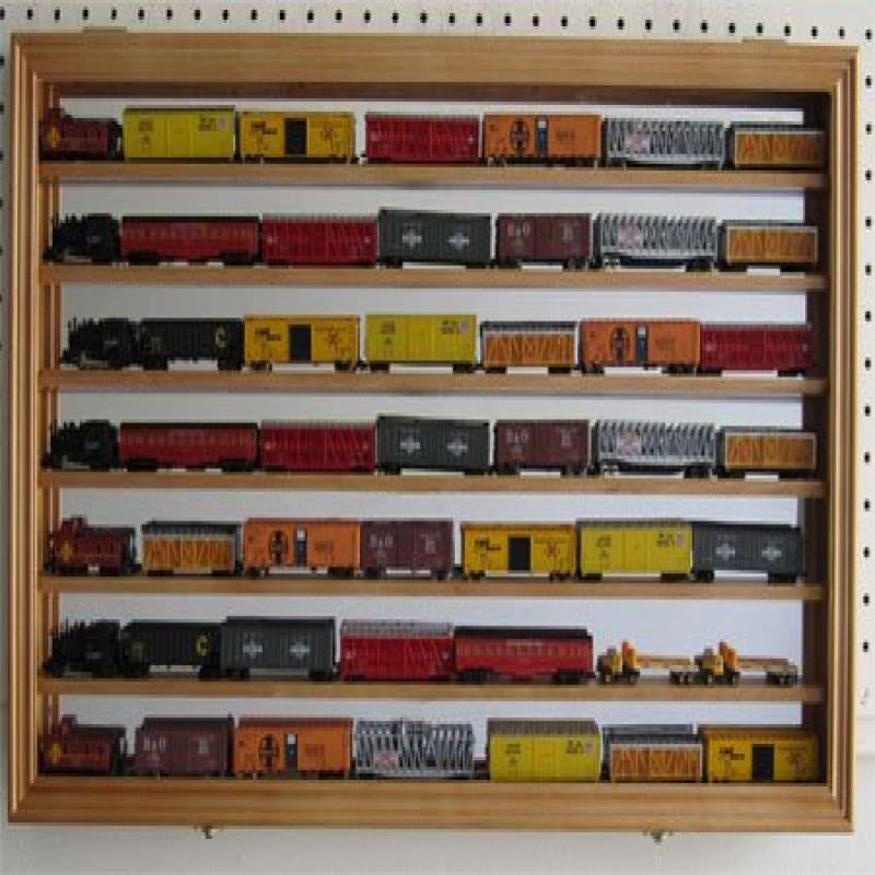 N Z Scale Model Train Display Case Wall, Model Train Wall Shelving