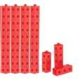 thumbnail image 3 of Bloques a para Niños Matemáticas Educativas Enlace Entrelazado Bloques de Juguetes - ABS, Rojo ABS rojo Hugo conteo de enlaces matemáticos, 3 of 7