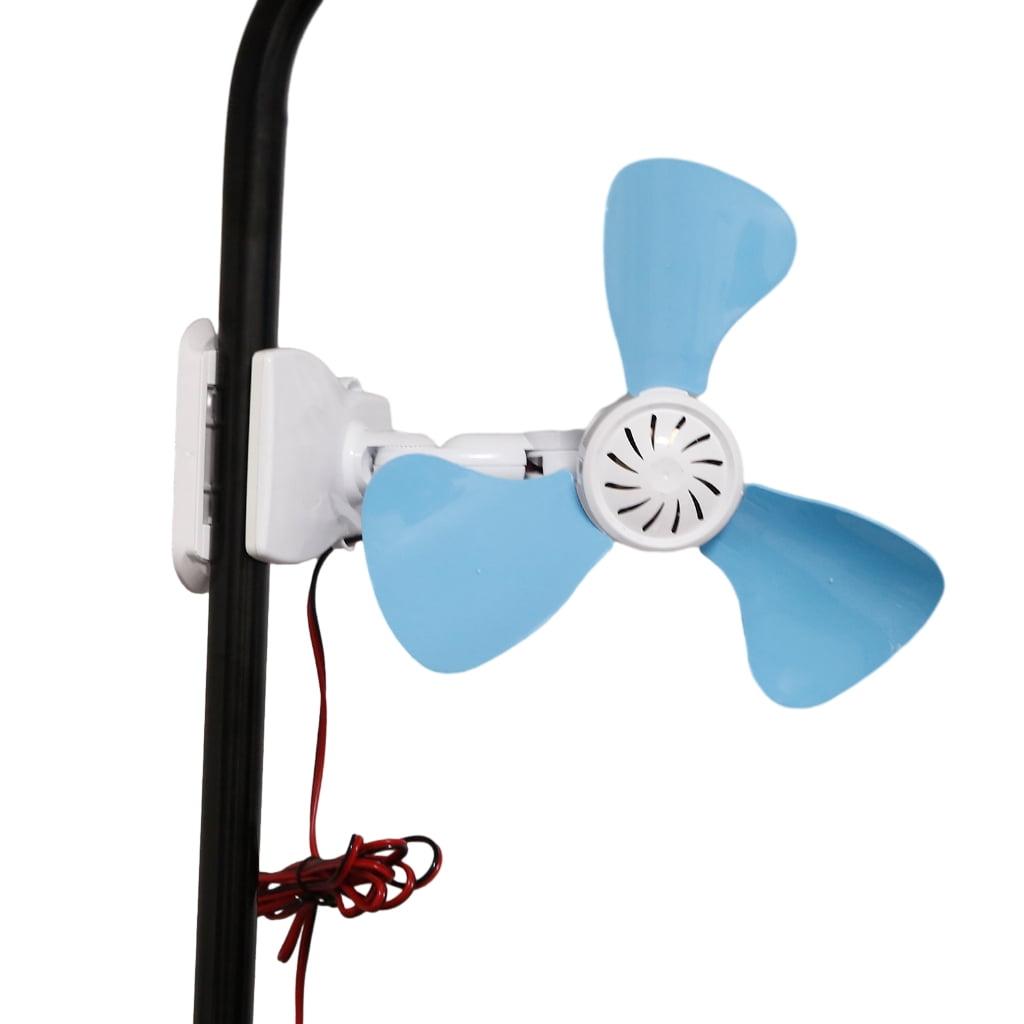Zeiwohndc 12V Car Fan with 240cm Power Cord Versatile Cooling Solution for BBQ Camping