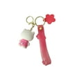 thumbnail image 4 of Sanrio Pink Cherry Blossom Doll Hello Kitty Keychain Pendant Cute Cartoon Pendant Keychain, 4 of 5